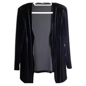Vintage velvet-feel dressy jacket